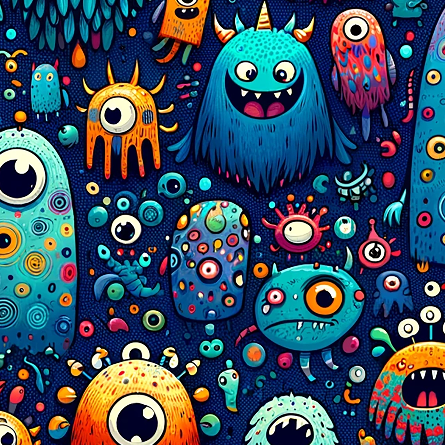 Stoffpanel "Monsters" - anybax